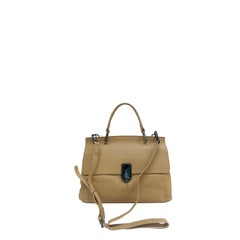 Amora Handbag w/ Twist Lock Camel