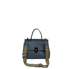 Amora Handbag w/ Twist Lock Powder Blue
