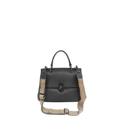 Amora Handbag w/ Twist Lock Black