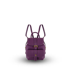 Azalea Knapsack with Buckle Purple