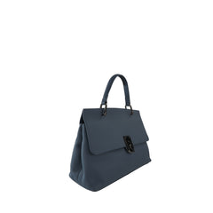 Amora Handbag w/ Twist Lock Powder Blue