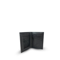 Granville 12 Slots Vertical RFID Wallet Black
