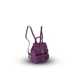 Azalea Knapsack with Buckle Purple