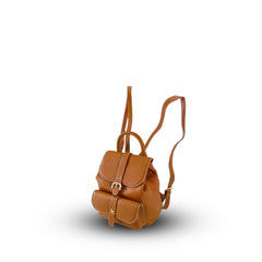 Azalea Knapsack with Buckle Tan