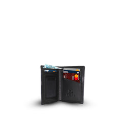 Harper 9 Slots Vertical RFID Wallet Black