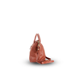Astrid 2-Way Handbag with Shoulder Strap Rust