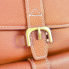 Azalea Knapsack with Buckle Tan