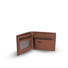 BONN RFID Short Wallet Brown