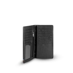 BOROUGH RFID Long Wallet Black with Tri-Color Band