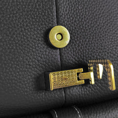 Azalea Knapsack with Buckle Black