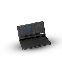 BOROUGH RFID Long Wallet Black with Tri-Color Band