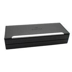 Walmer Metal Pen w/ Leather Box Silver