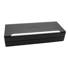 Weston Metal Pen w/ Leather Box Silver w/ Black