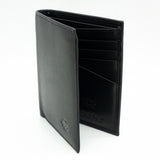 Granville 12 Slots Vertical RFID Wallet Black