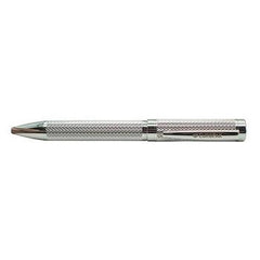 Walmer Metal Pen w/ Leather Box Silver