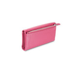 Kamila RFID Long Wallet Leaf Snap Holder Watermelon Pink