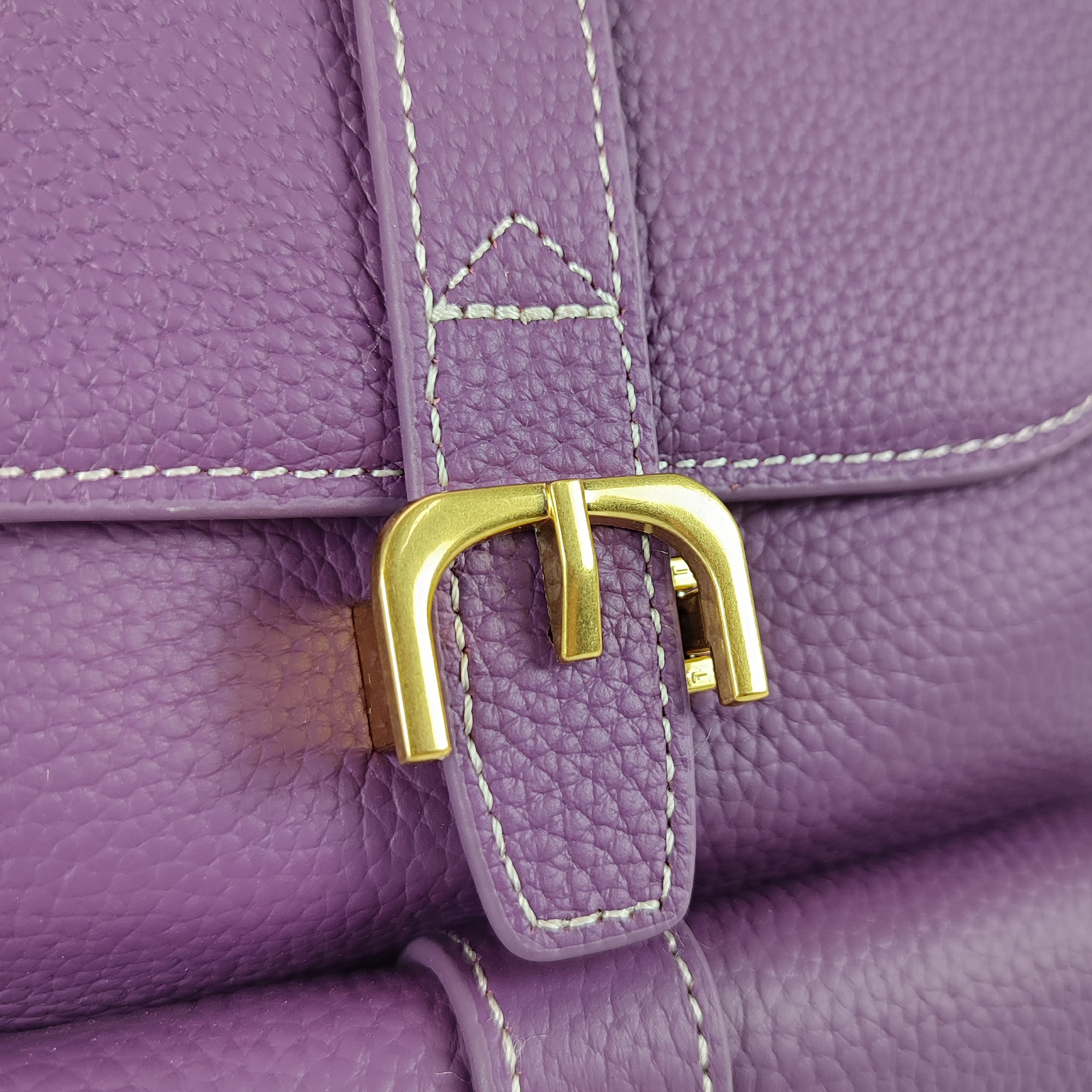 Azalea Knapsack with Buckle Purple