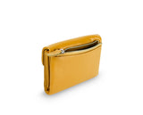 Kamila RFID Short Wallet Leaf Snap Holder Sunflower Yellow