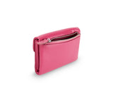 Kamila RFID Short Wallet Leaf Snap Holder Watermelon Pink