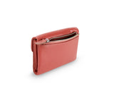 Kamila RFID Short Wallet Leaf Snap Holder Watermelon Rust