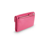 Kamila RFID Short Wallet Leaf Snap Holder Watermelon Pink