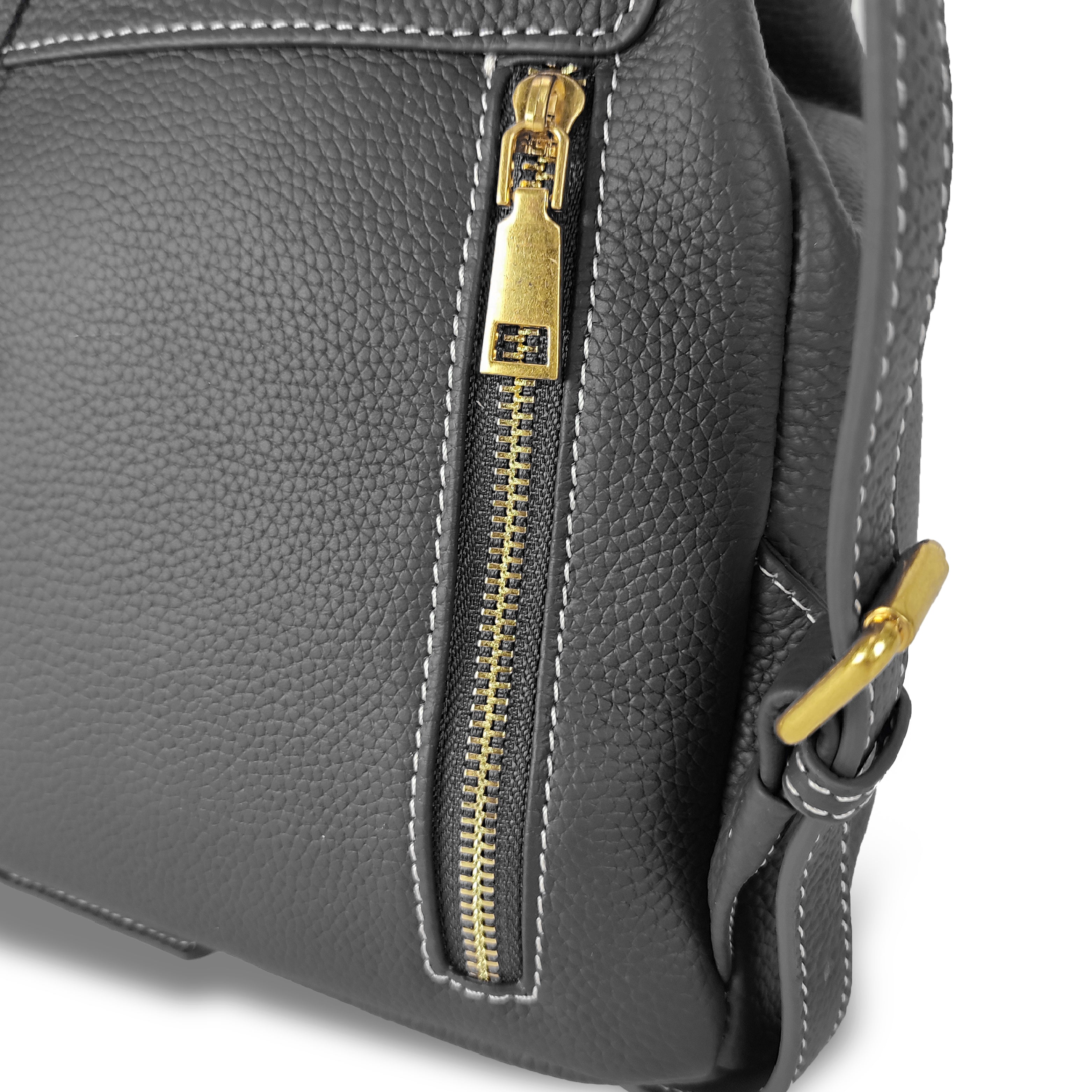 Azalea Knapsack with Buckle Black
