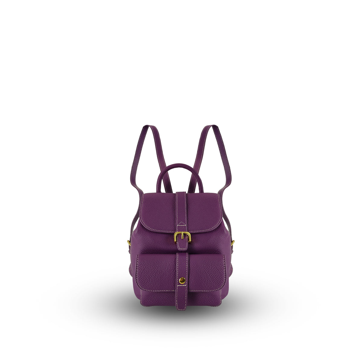 Azalea Knapsack with Buckle Purple