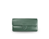 Kamila RFID Long Wallet Leaf Snap Holder Army Green