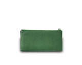 Karen Long Wallet w/ Buttoned Pocket Dark Green