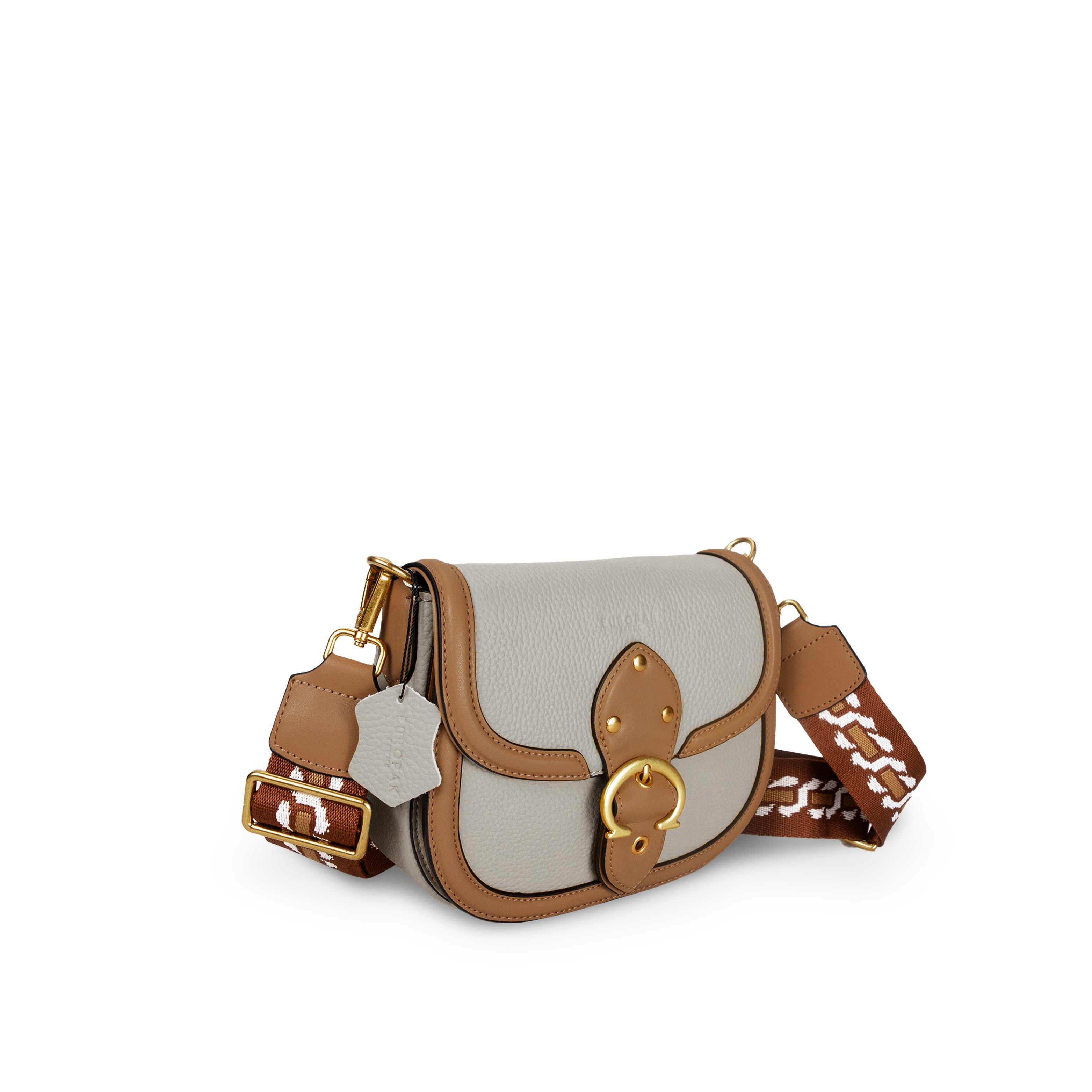 Adeline Crossbody Gray / Apricot