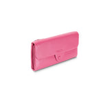 Kamila RFID Long Wallet Leaf Snap Holder Watermelon Pink