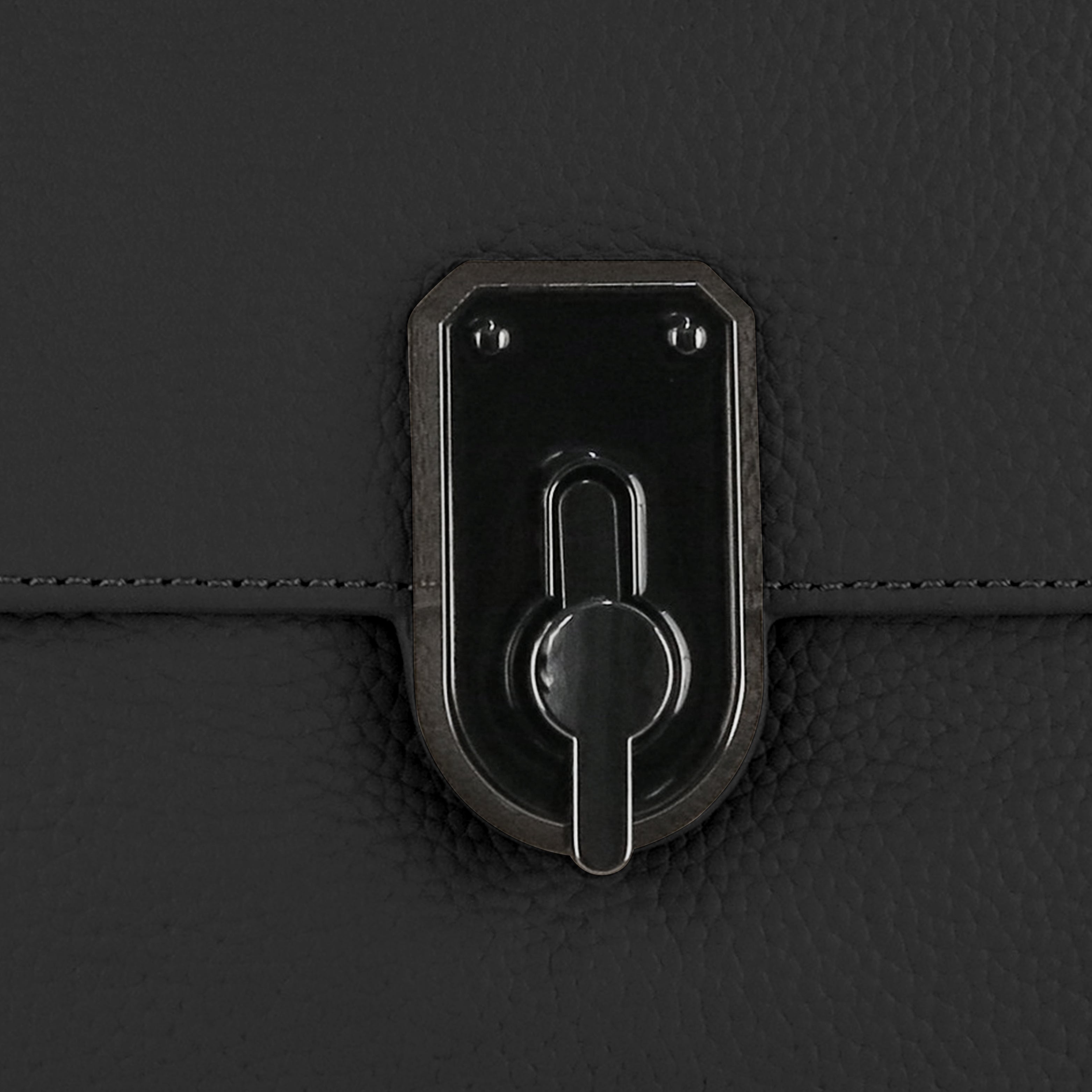 Amora Handbag w/ Twist Lock Black