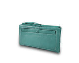 Karen Long Wallet w/ Buttoned Pocket Moss Green