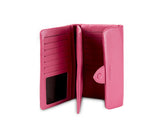 Kamila RFID Long Wallet Leaf Snap Holder Watermelon Pink