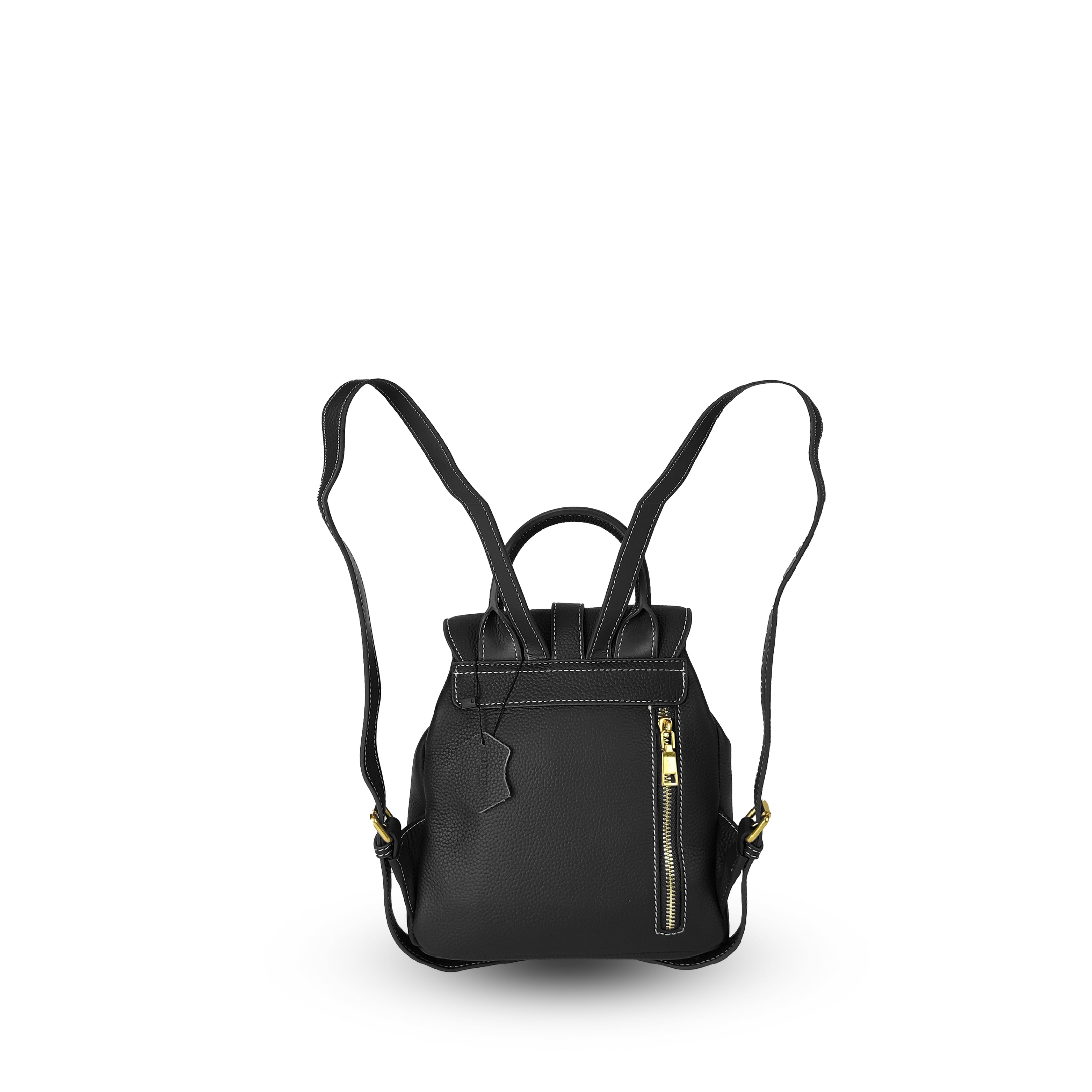 Azalea Knapsack with Buckle Black