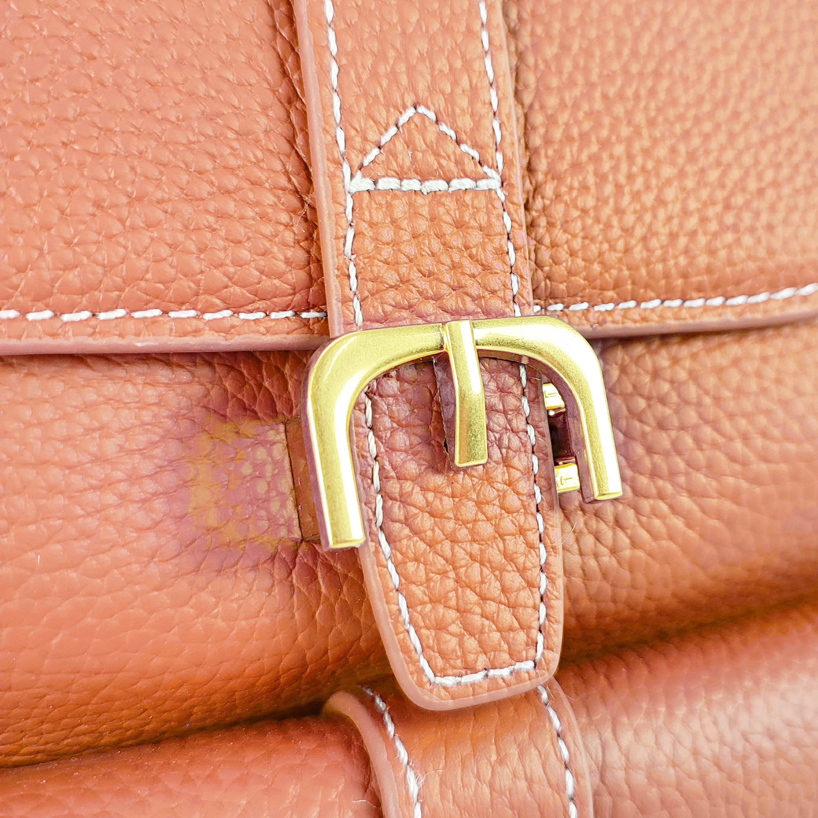 Azalea Knapsack with Buckle Tan