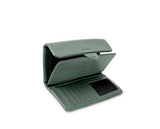 Kamila RFID Long Wallet Leaf Snap Holder Army Green