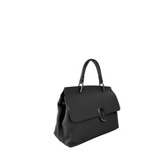 Amora Handbag w/ Twist Lock Black