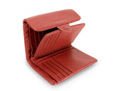 Kamila RFID Short Wallet Leaf Snap Holder Watermelon Rust