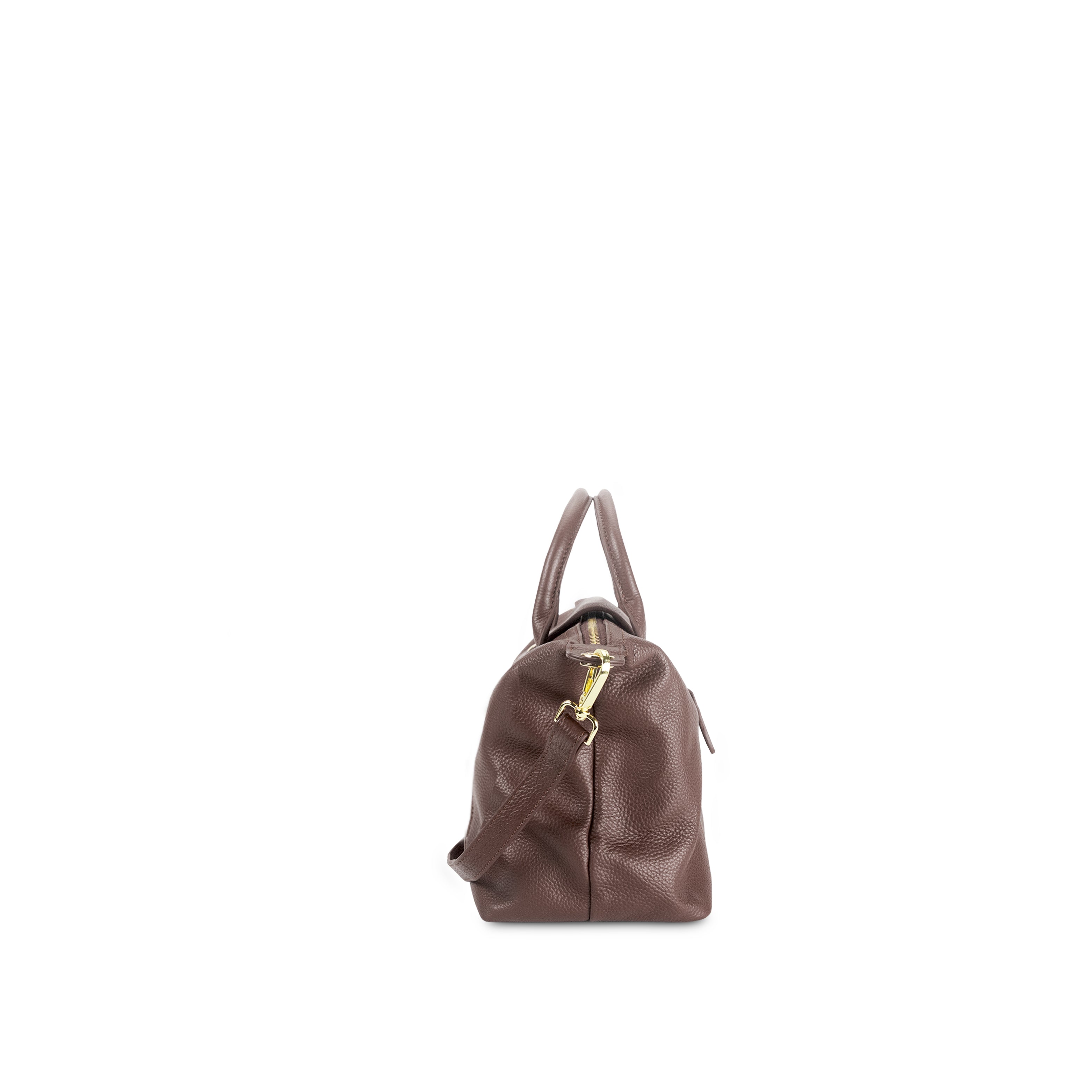 Astrid 2-Way Handbag with Shoulder Strap Choco Brown