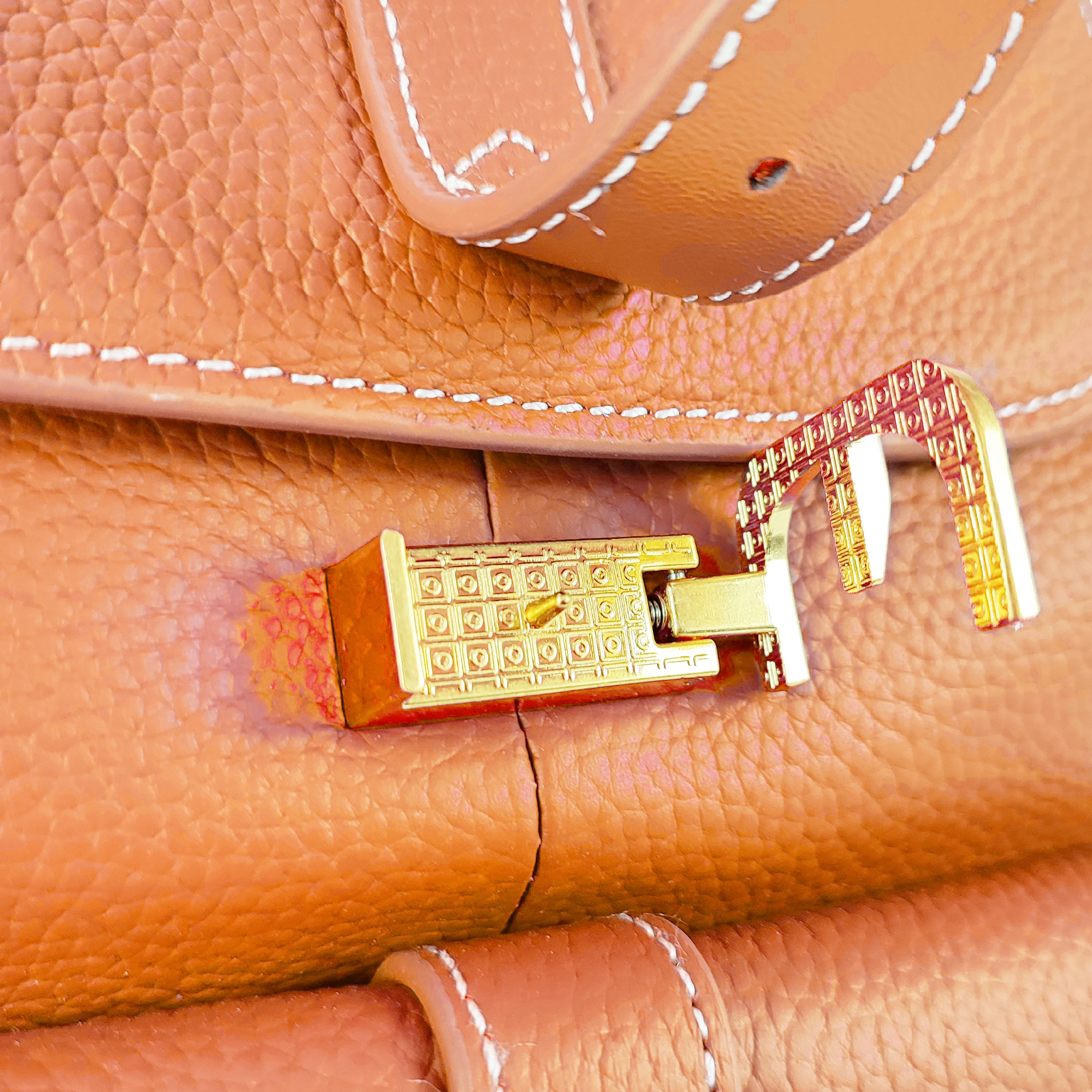 Azalea Knapsack with Buckle Tan