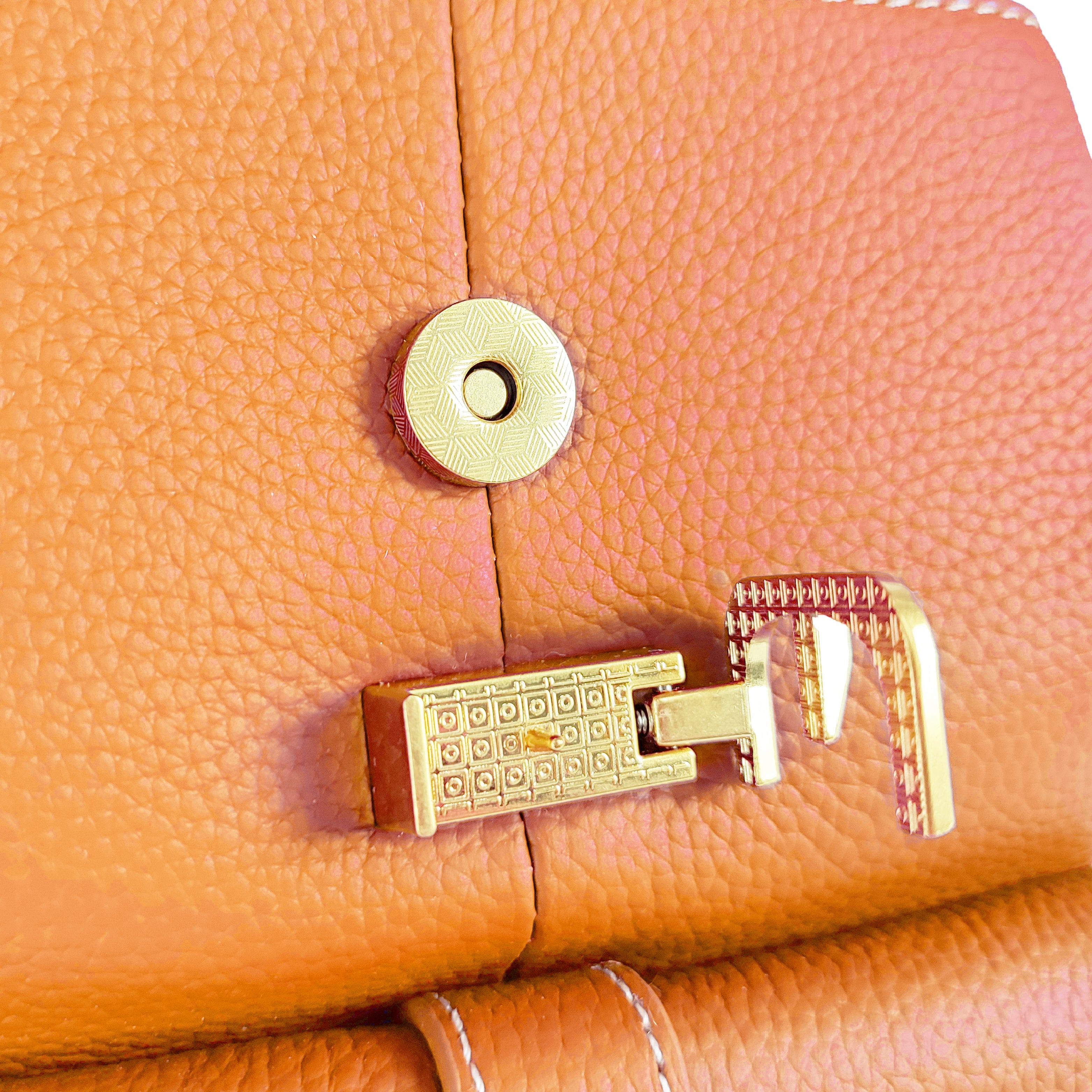 Azalea Knapsack with Buckle Tan