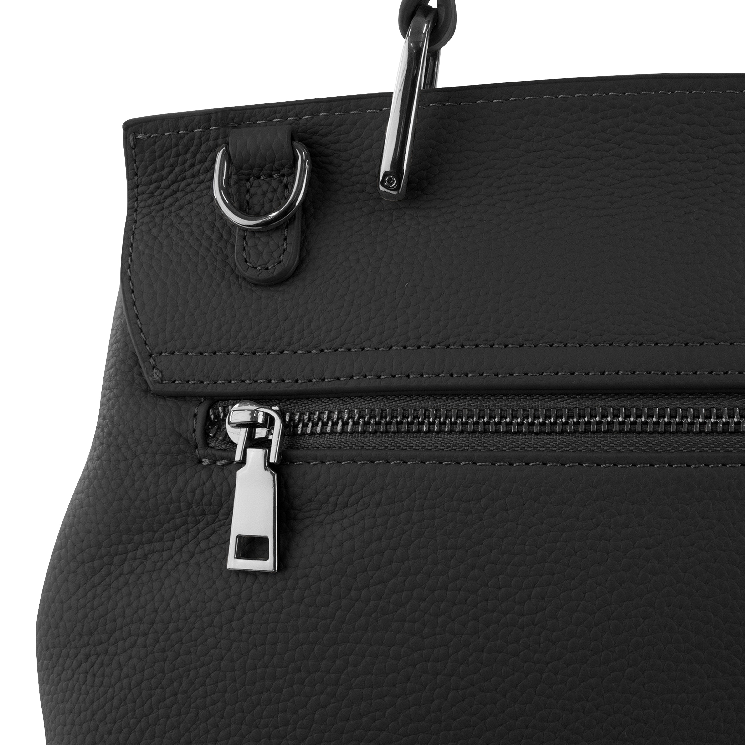 Amora Handbag w/ Twist Lock Black