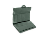 Kamila RFID Long Wallet Leaf Snap Holder Army Green