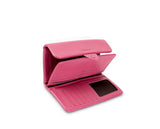 Kamila RFID Long Wallet Leaf Snap Holder Watermelon Pink