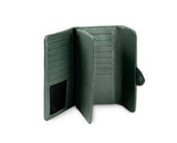 Kamila RFID Long Wallet Leaf Snap Holder Army Green