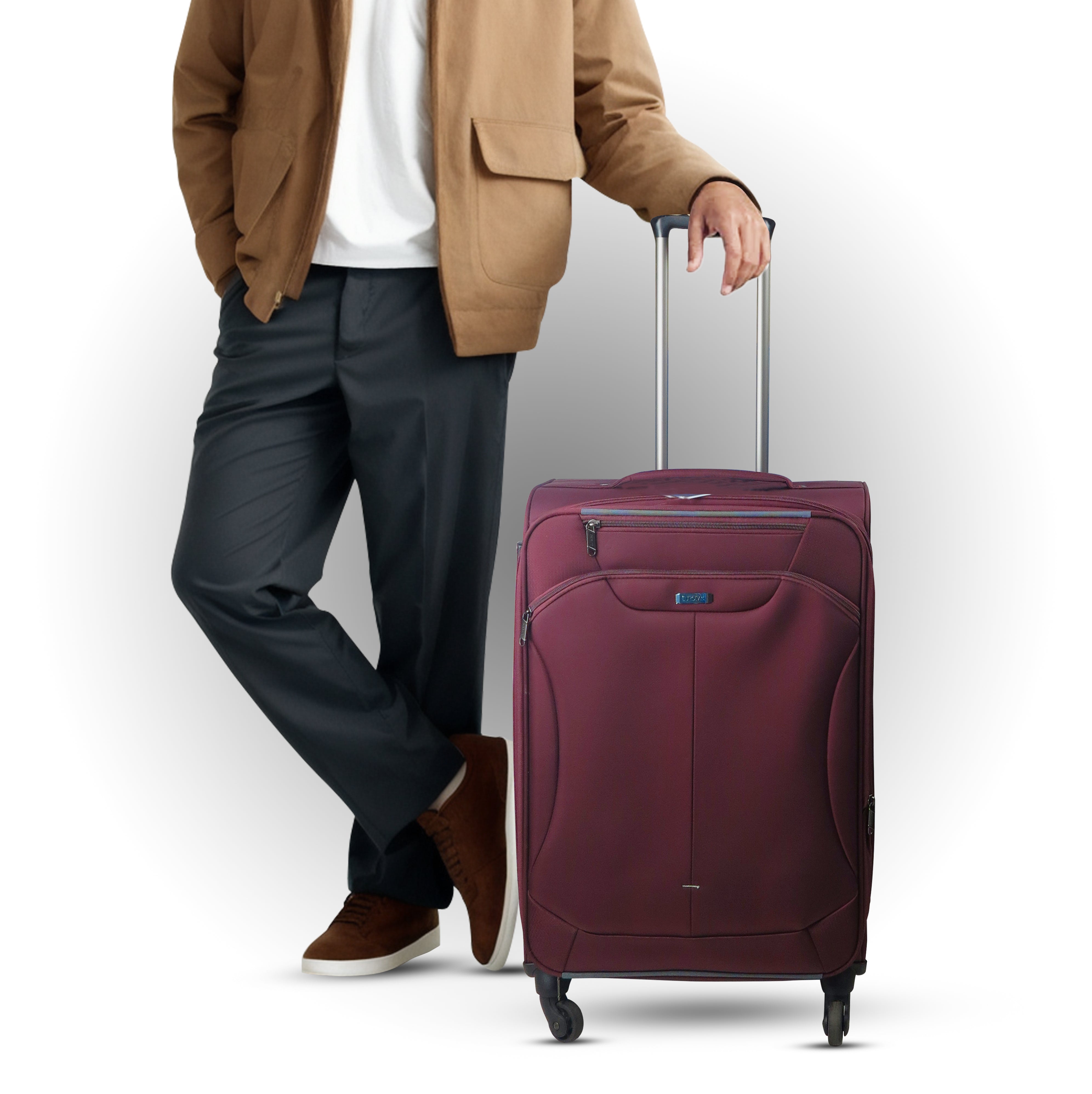 Troy 19", 24" and 28" (Burgundy) Soft Case Luggage Light Series