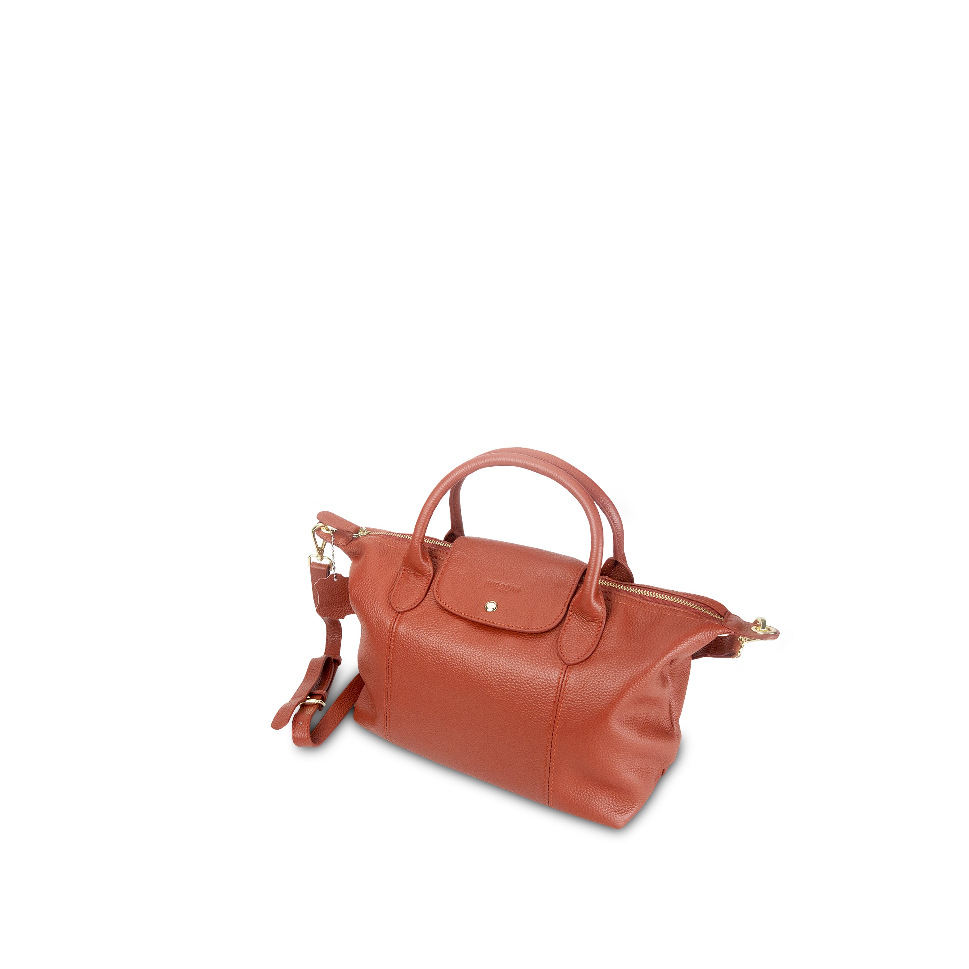Astrid 2-Way Handbag with Shoulder Strap Rust