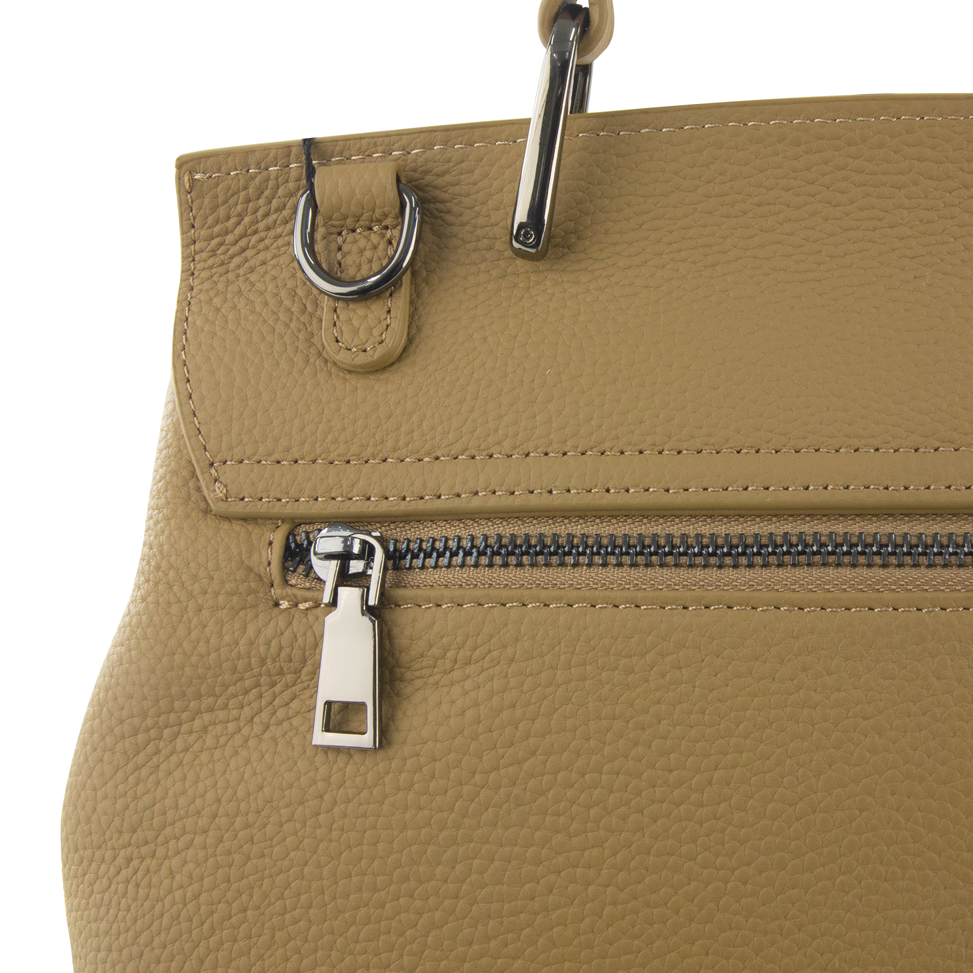 Amora Handbag w/ Twist Lock Camel