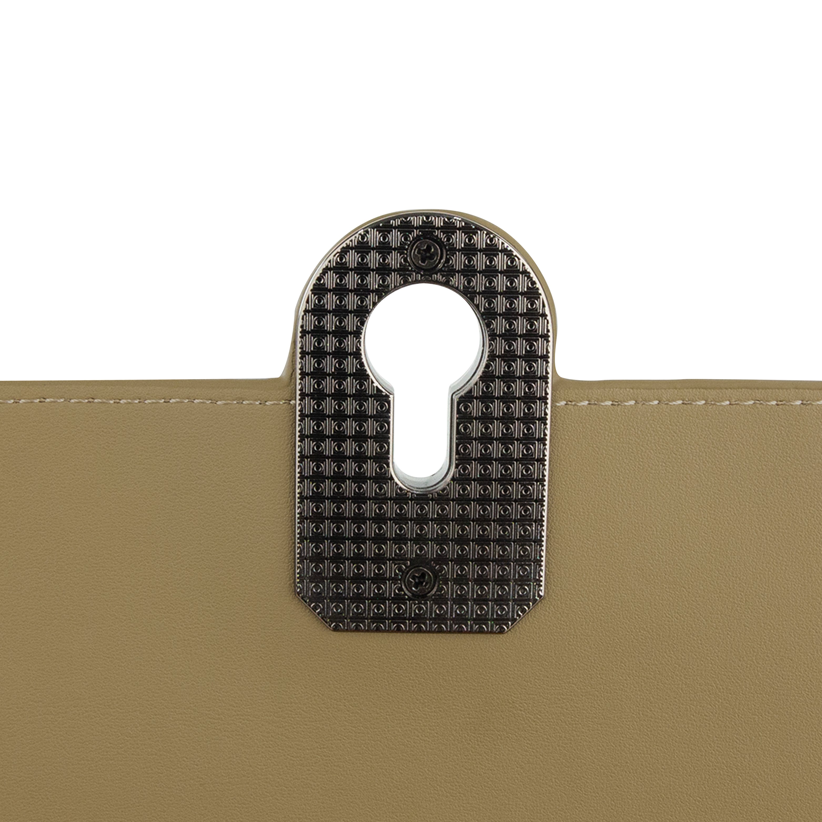 Amora Handbag w/ Twist Lock Camel